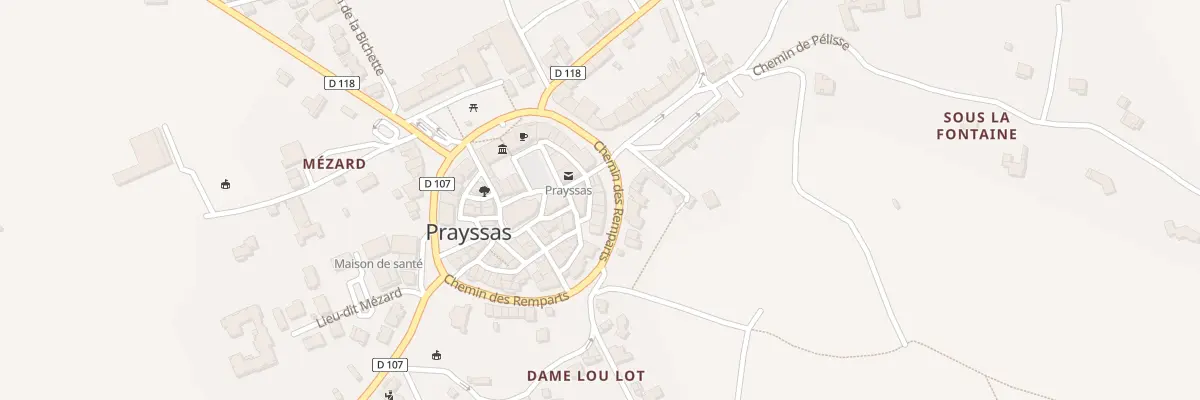 Plan du 5 Rue Voltaire à Prayssas
