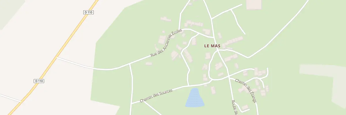 Plan du 5134 Le Mas à Mazerolles