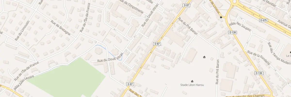 Plan du 50 Rue Jules Ferry à Pont-Audemer