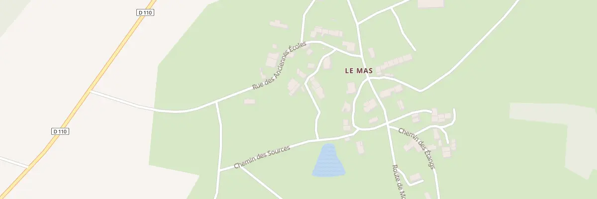 Plan du 5133 Le Mas à Mazerolles