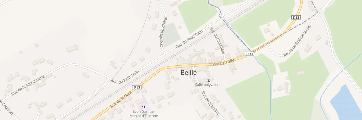 Plan du 6 Rue de la Gare à Beillé