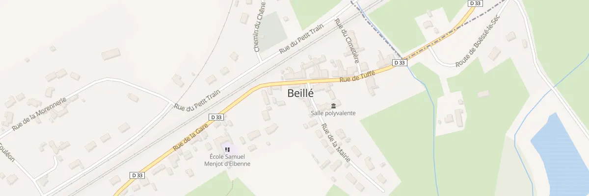 Plan du 4 Rue de la Mairie à Beillé