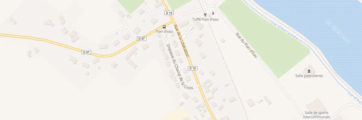 Plan du 13 Imp du Champ de la Croix à Tuffé Val de la Chéronne
