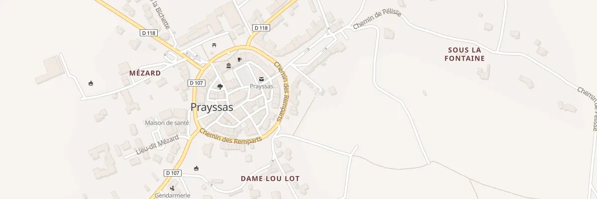 Plan du 7 Che des Remparts à Prayssas