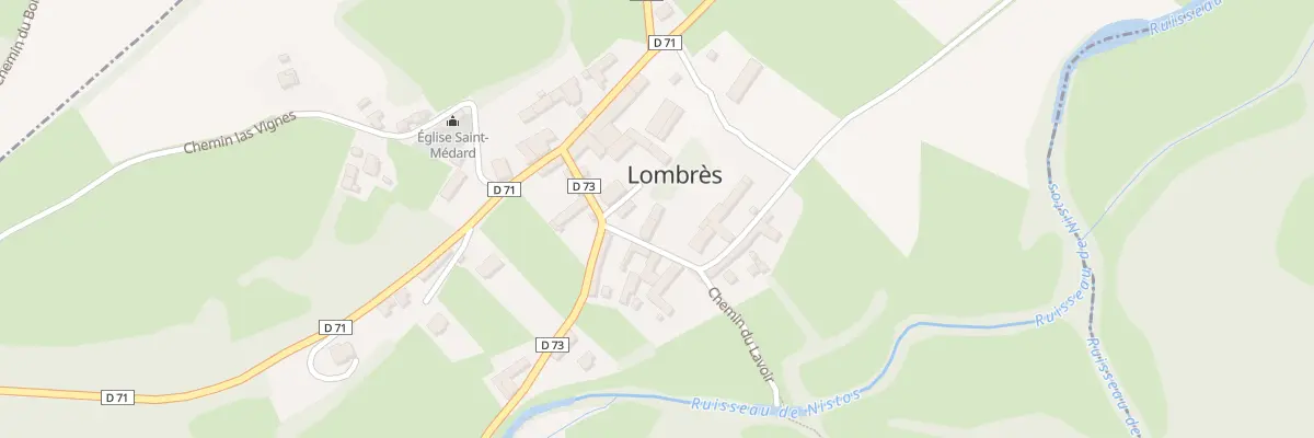 Plan du 46 Che de Braucalles à Lombrès