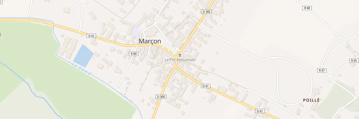 Plan du 40 Rte du Val De Loir à Marçon