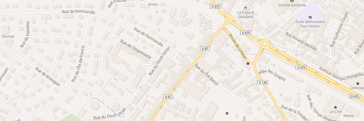 Plan du 20 Rue Jules Ferry à Pont-Audemer
