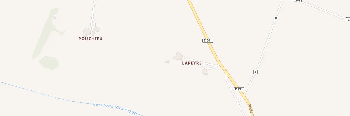 Plan du 2 Lapeyre à Lamontjoie