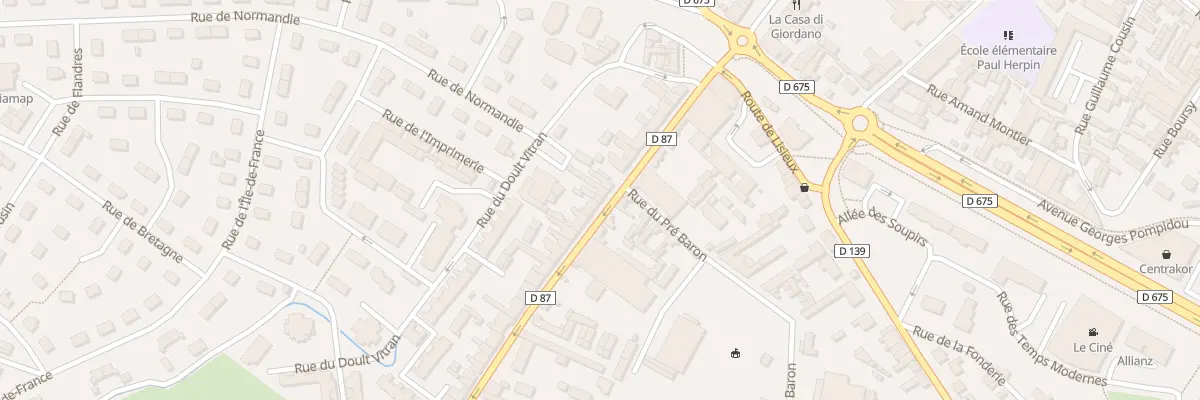 Plan du 22 Rue Jules Ferry à Pont-Audemer