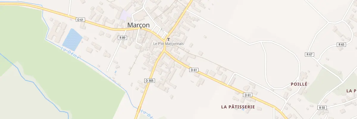 Plan du 5 Rte de la Vallee De La Deme à Marçon