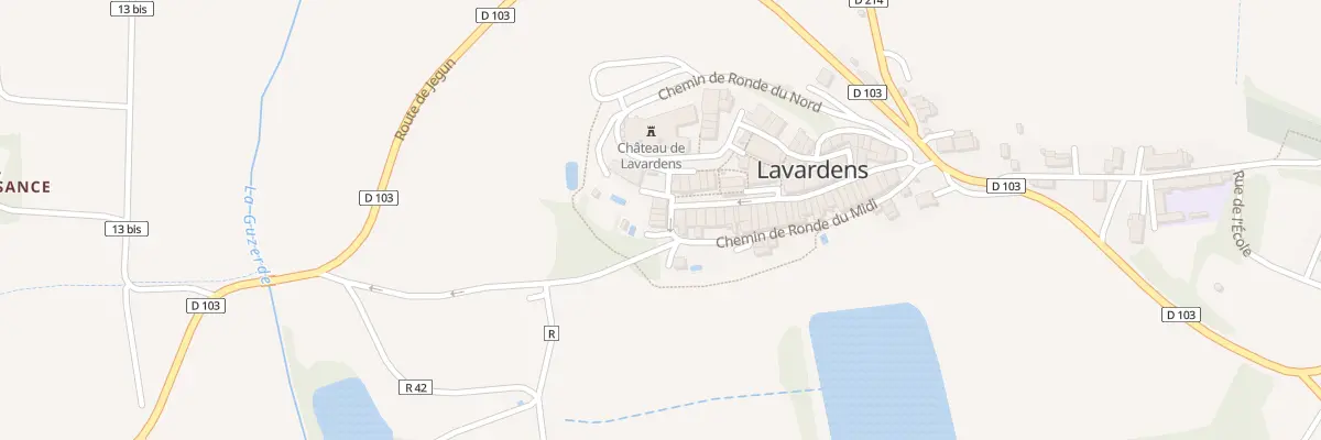 Plan du 5010 La Ville à Lavardens