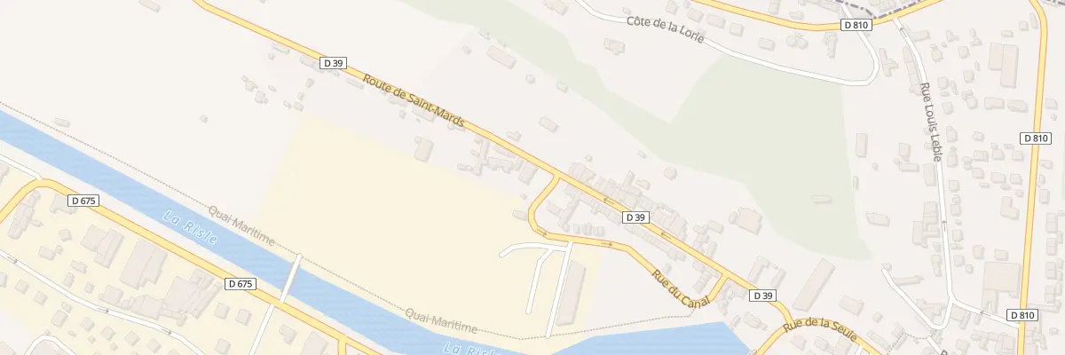 Plan du 231 Rue du Canal à Pont-Audemer