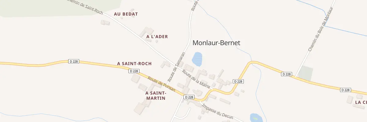 Plan du 5027 Au Village à Monlaur-Bernet