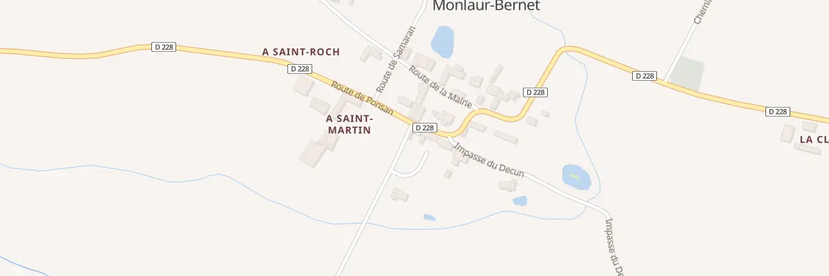 Plan du 5028 Au Village à Monlaur-Bernet