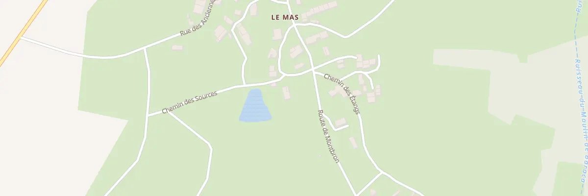 Plan du 10 Rte de Montbron à Mazerolles