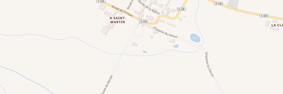 Plan du 95 Rte de Bernet à Monlaur-Bernet