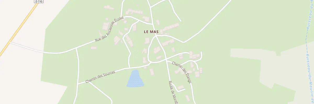 Plan du 8 Rte de Montbron à Mazerolles