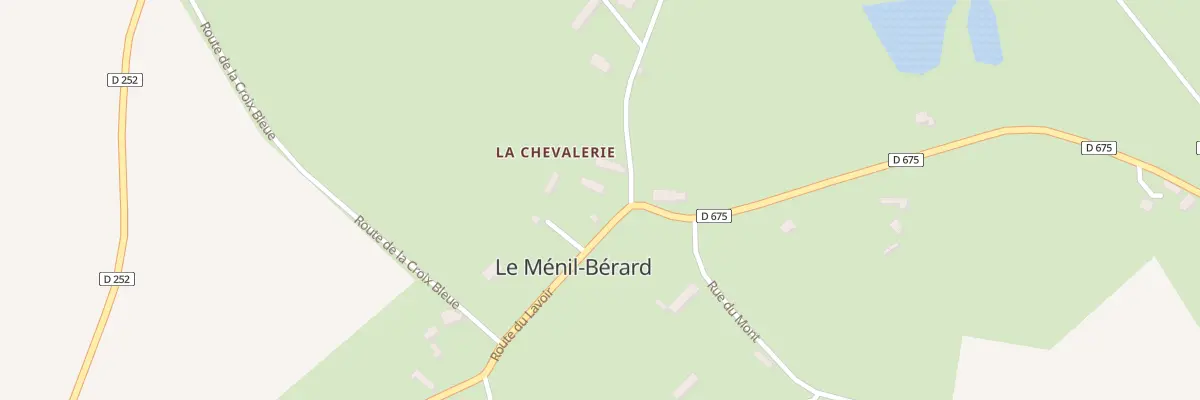 Plan du 33 La Chevallerie au Ménil-Bérard