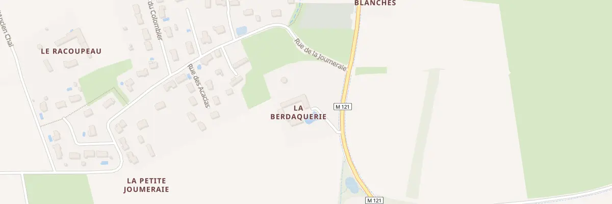Plan du 5153 La Berdacquerie à Vallères