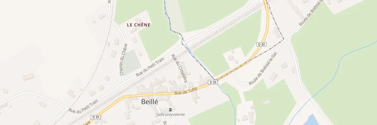 Plan du 8 Rue du Cimetière à Beillé