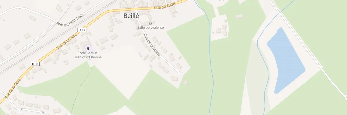 Plan du 13 Rue de la Mairie à Beillé