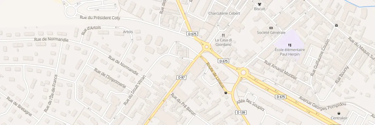 Plan du 2 Rue Jules Ferry à Pont-Audemer