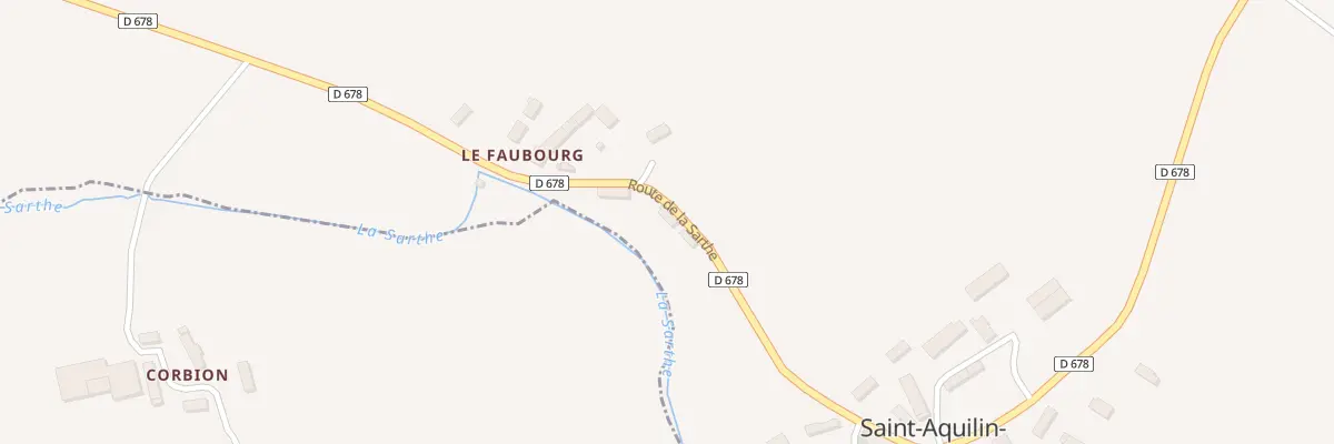 Plan du 253 Rte de la Sarthe à Saint-Aquilin-de-Corbion