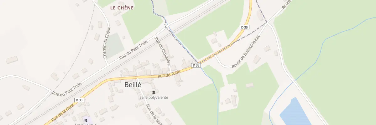 Plan du 23 Rue de Tuffe à Beillé
