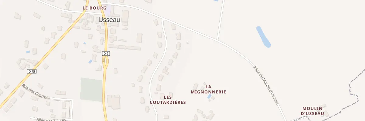 Plan du 21 All du Moulin à Usseau