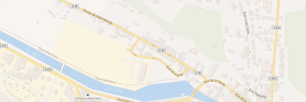 Plan du 57 Rue de la Madeleine à Pont-Audemer