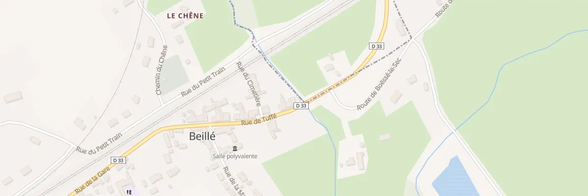 Plan du 25 Rue de Tuffe à Beillé