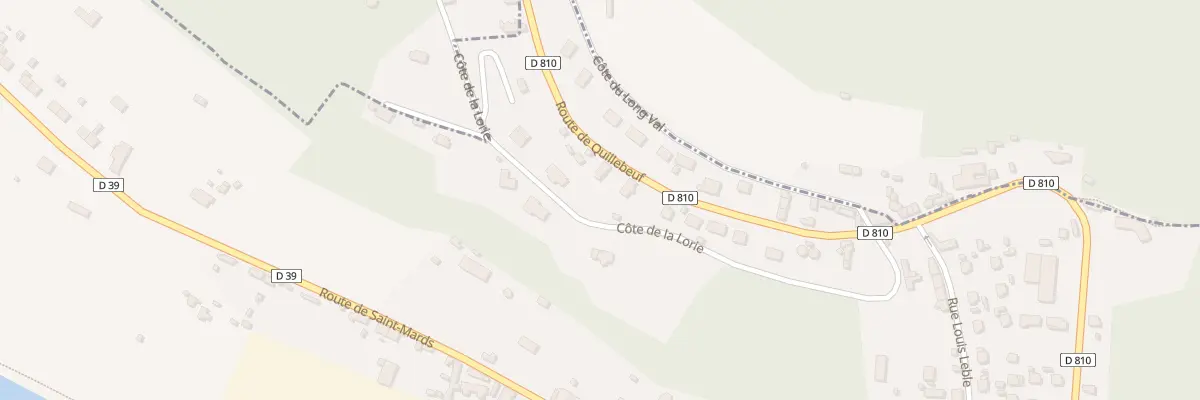 Plan du 51 Rte de Quillebeuf à Pont-Audemer