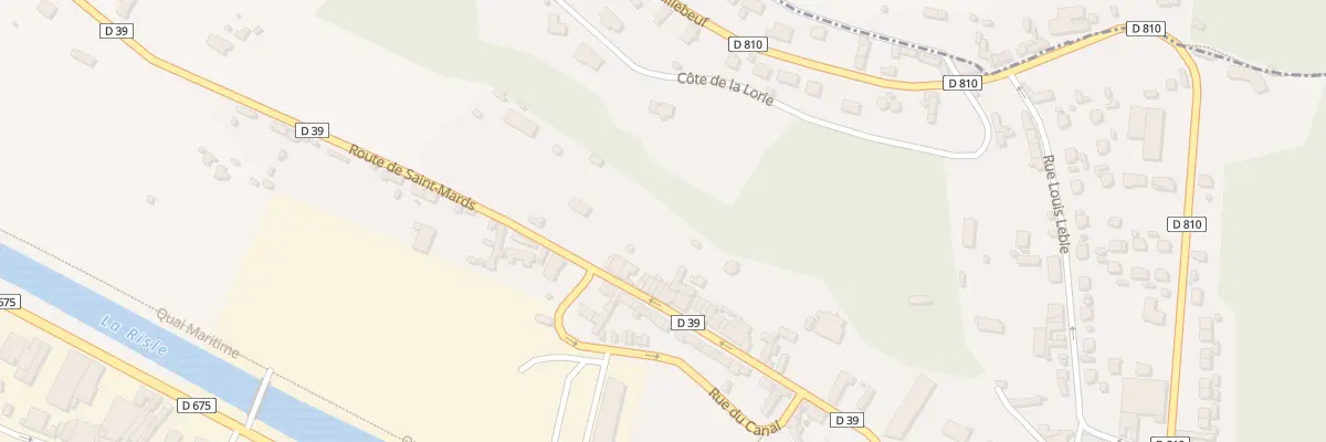 Plan du 52 Rue de la Madeleine à Pont-Audemer