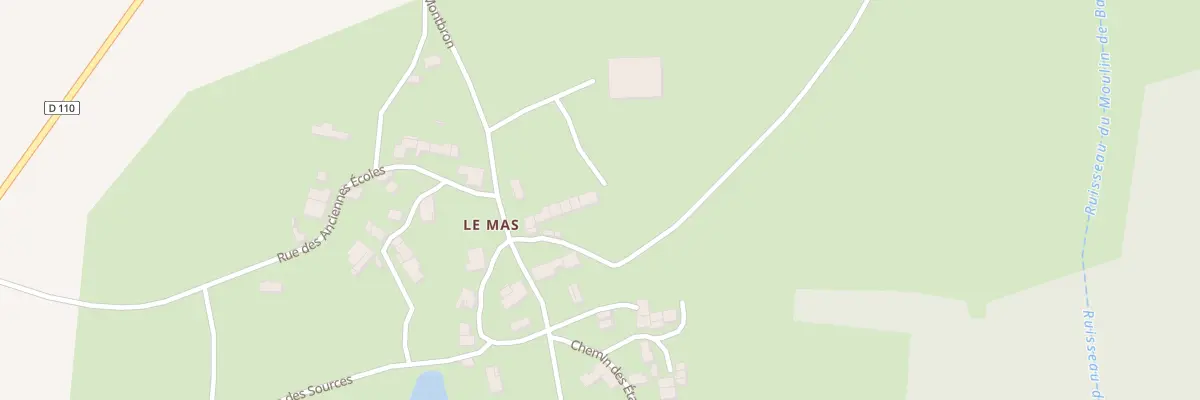 Plan du 5242 Le Mas à Mazerolles