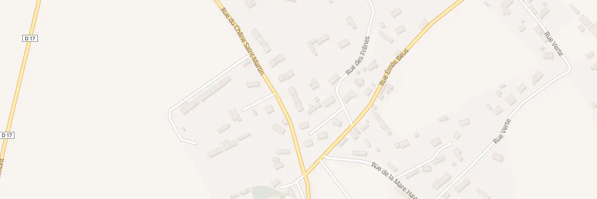Plan du 9 Rue du Chêne Saint Martin à Thiétreville