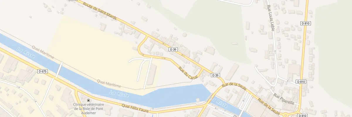 Plan du 45 Rue de la Madeleine à Pont-Audemer