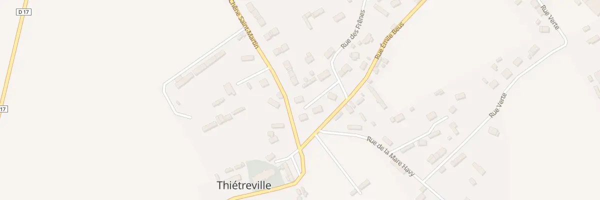 Plan du 10B Rue du Chêne Saint Martin à Thiétreville