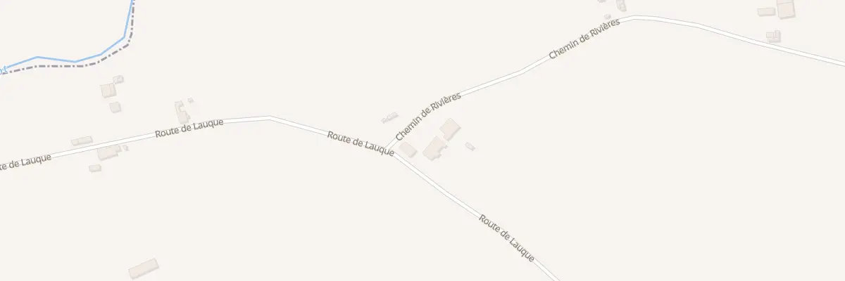 Plan du 2506 Rte de Lauque à Lalandusse