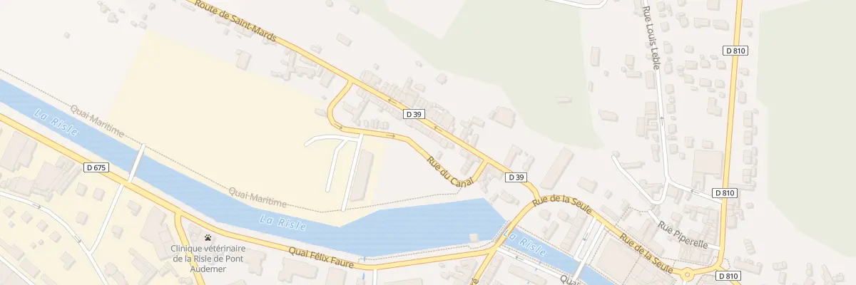 Plan du 39 Rue de la Madeleine à Pont-Audemer