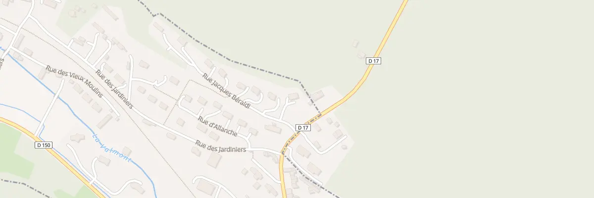 Plan du 2 Rue Beraldi à Valmont