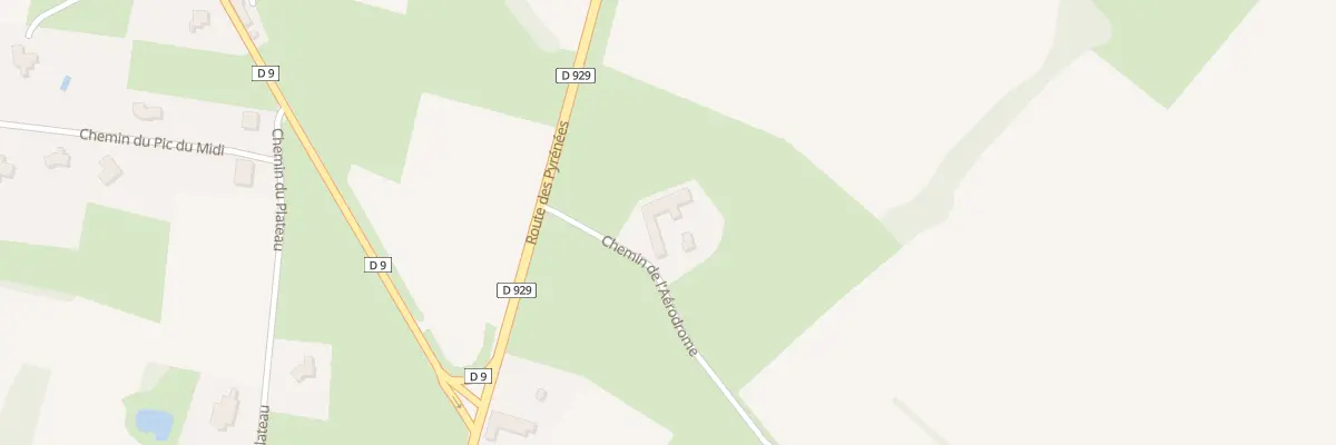Plan du 1 Che de l’Aerodrome à Castelnau-Magnoac