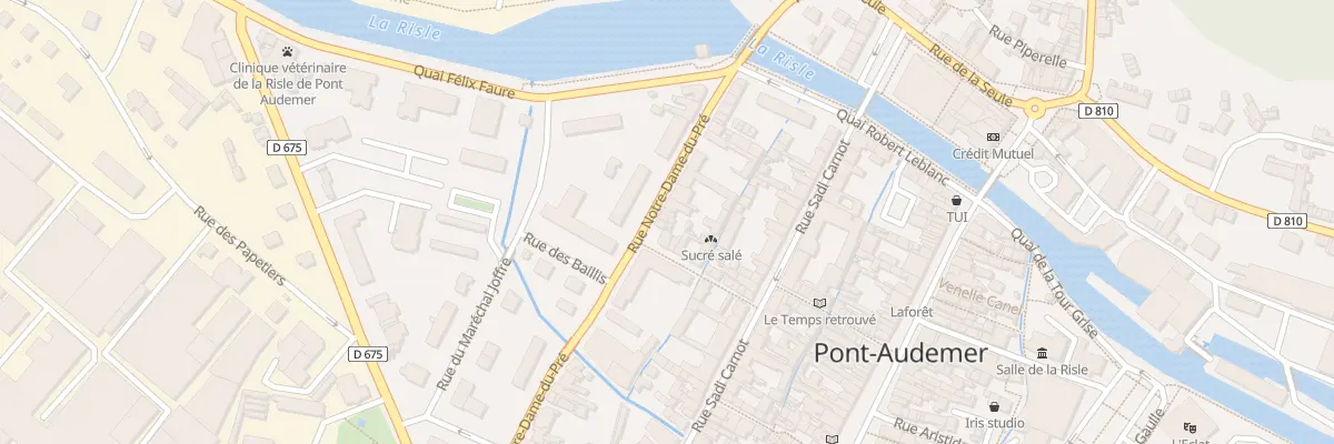 Plan du 44 Rue Notre-Dame du Pré à Pont-Audemer