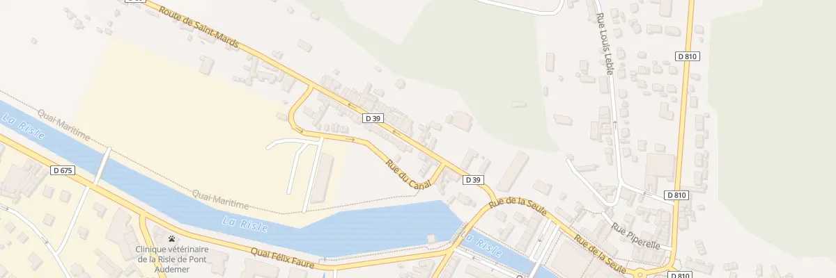 Plan du 14 Rue de la Madeleine à Pont-Audemer