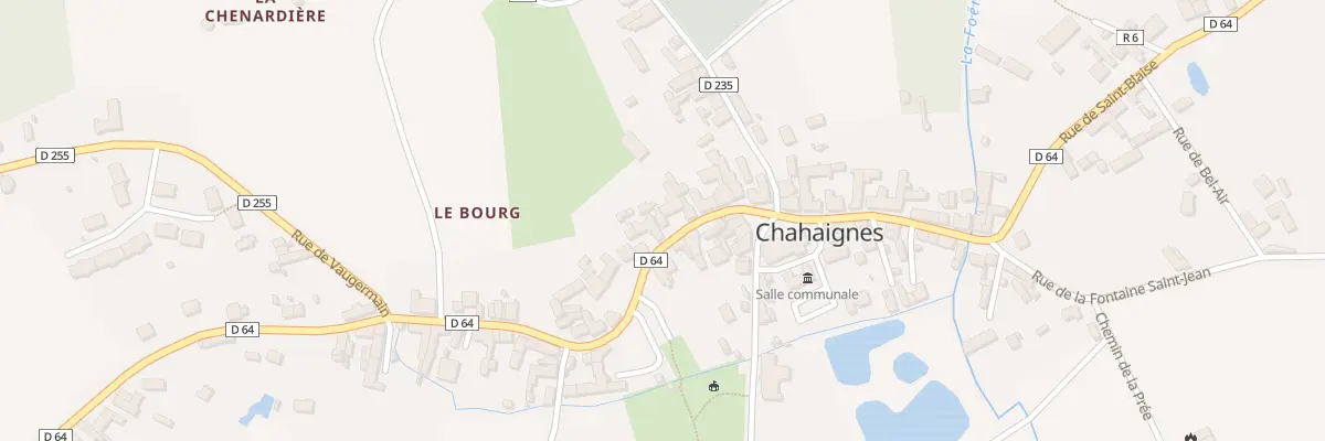 Plan du 10 Rue de la Fontaine Marot à Chahaignes