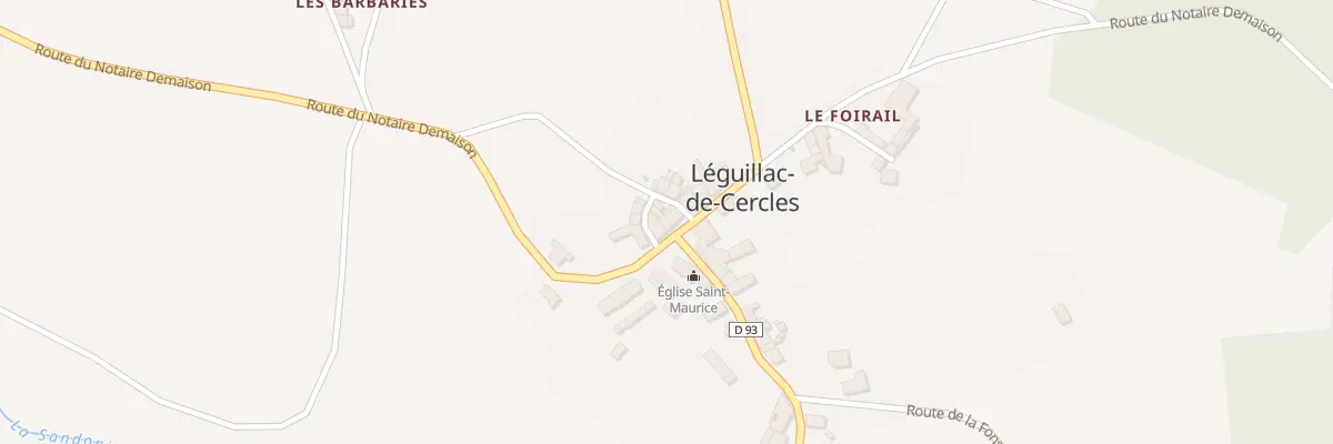 Plan du 819 Rte du Notaire Demaison à Mareuil en Périgord