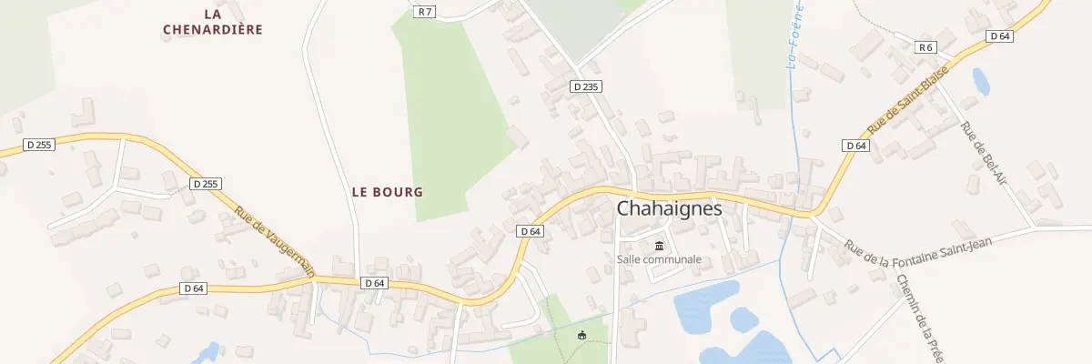 Plan du 8 Rue de la Fontaine Marot à Chahaignes