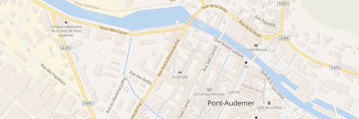 Plan du 50 Rue Notre-Dame du Pré à Pont-Audemer