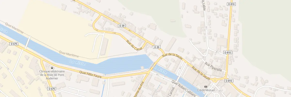 Plan du 4 Rue du Canal à Pont-Audemer
