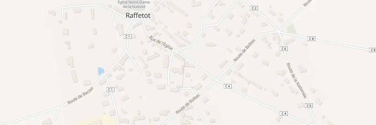 Plan du 180 Rue de l’Eglise à Raffetot