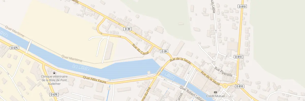 Plan du 3 Rue du Canal à Pont-Audemer